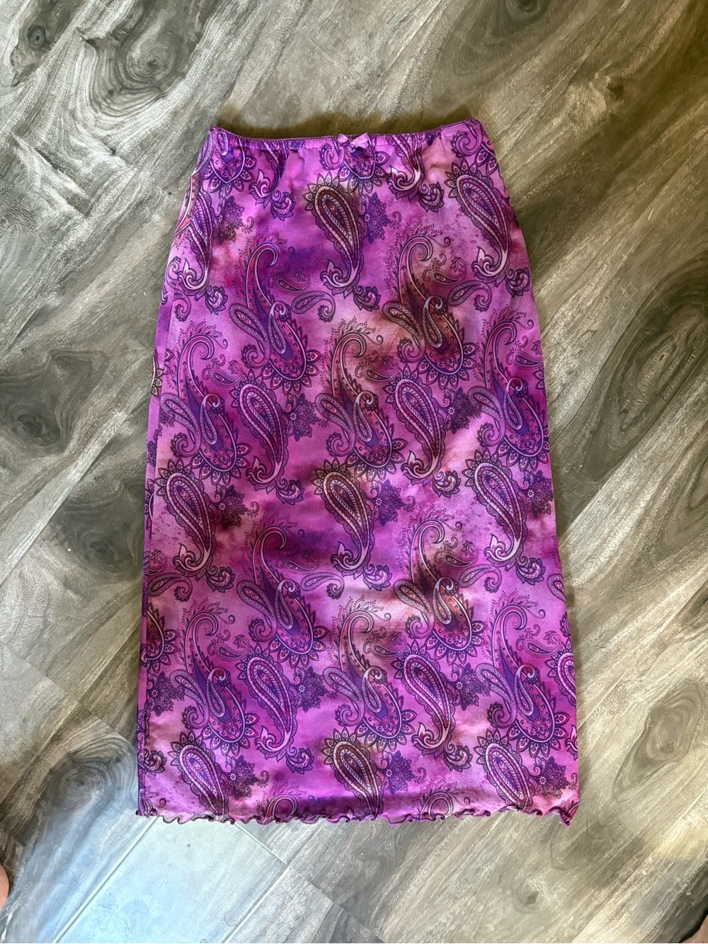 Urban Outfitters Purple Paisley Midi Skirt